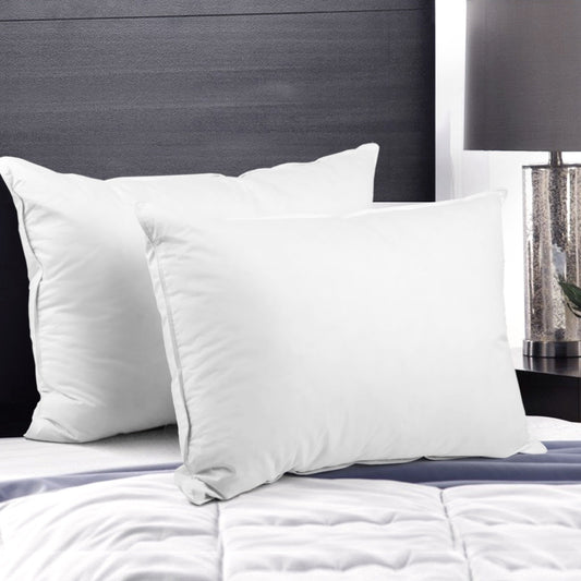 Giselle Bedding Goose Feather Down Pillow Twin Pack - Home & Garden > Bedding > Pillows