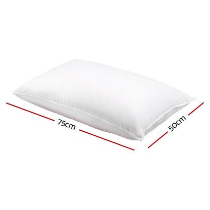Giselle Bedding Goose Feather Down Pillow Twin Pack - Home & Garden > Bedding > Pillows