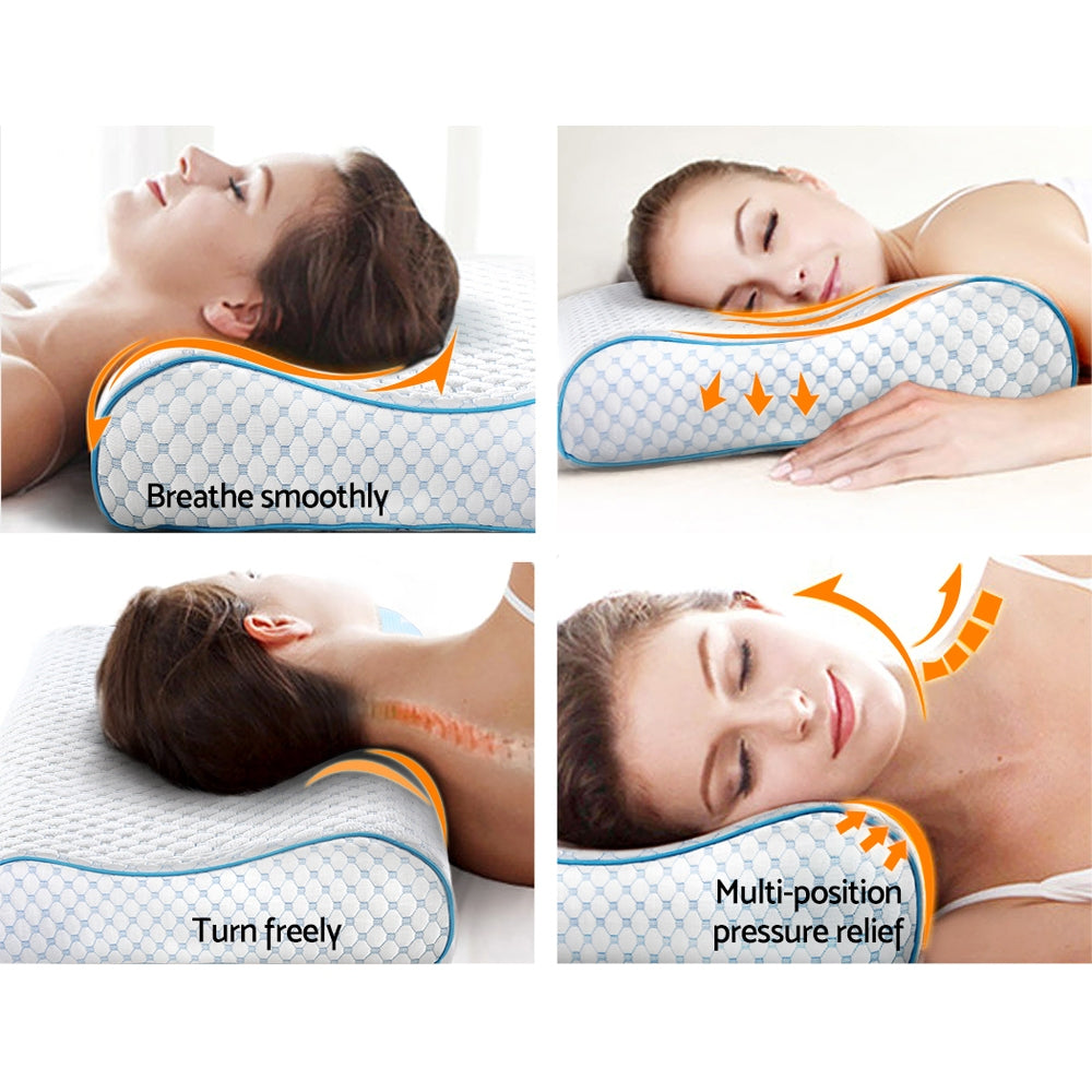 Giselle Bedding Memory Foam Contour Pillow Cool Gel Home & Garden > Bedding > Pillows