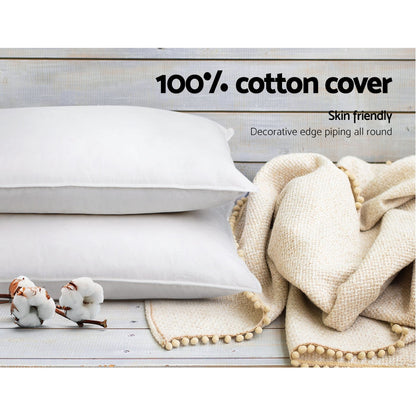 Giselle Bedding 4 Pack Bed Pillow Family Hotel 50X90CM - Home & Garden > Bedding > Pillows