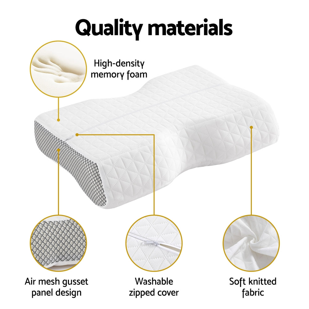 Giselle Memory Foam Pillow Contour Neck Home & Garden > Bedding > Pillows