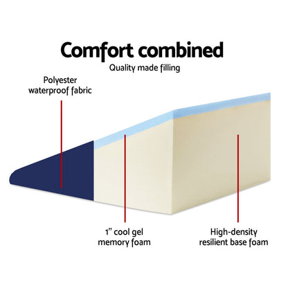 Giselle Bedding Wedge Pillow Blue Home & Garden > Bedding > Pillows