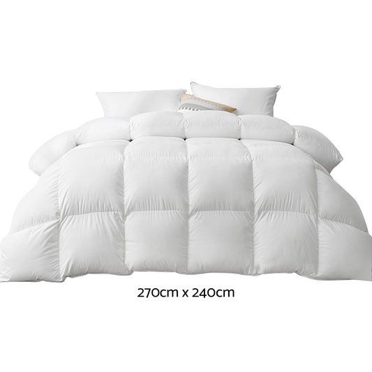 700GSM Duck Down Feather Quilt Super King - Home & Garden > Bedding