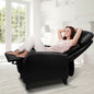 PU Leather Reclining Armchair - Black - Furniture > Bar Stools & Chairs Arm Recliners