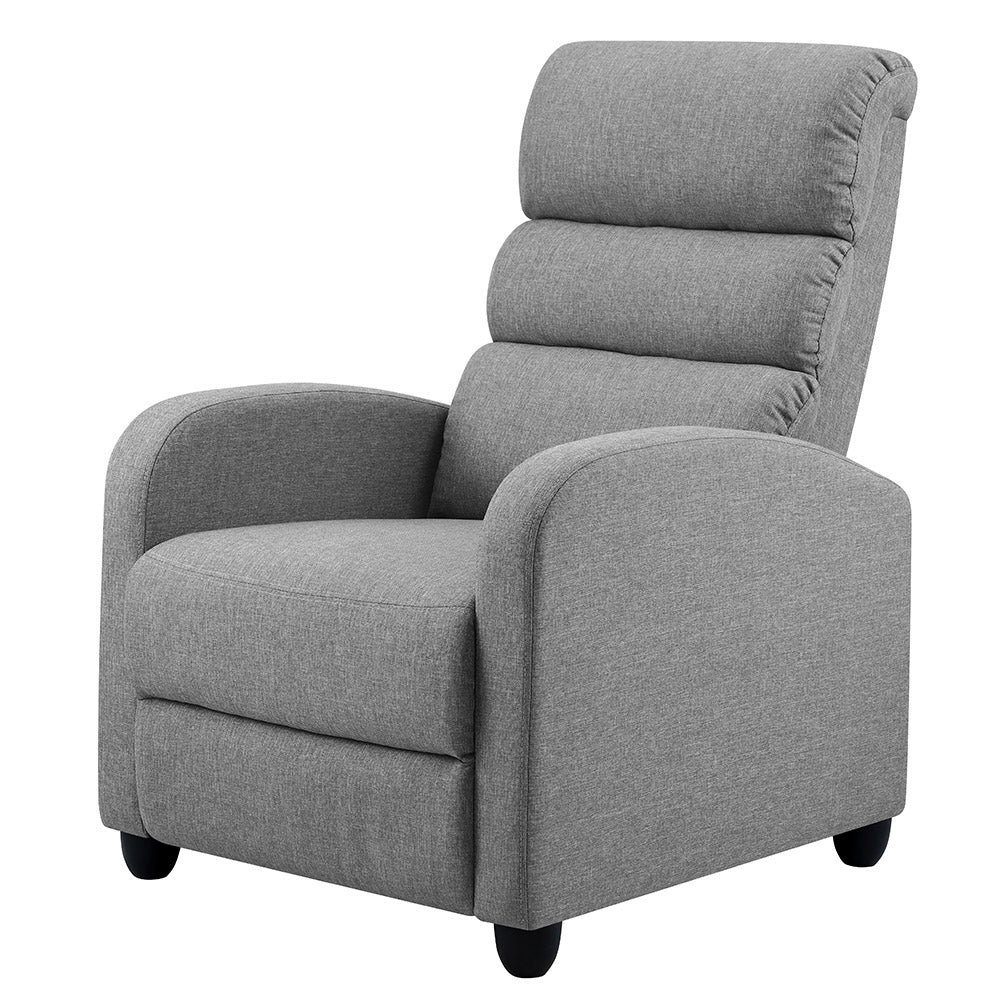Artiss Recliner Armchair Grey Fabric Bolivia Furniture > Bar Stools & Chairs > Arm Chairs & Recliners