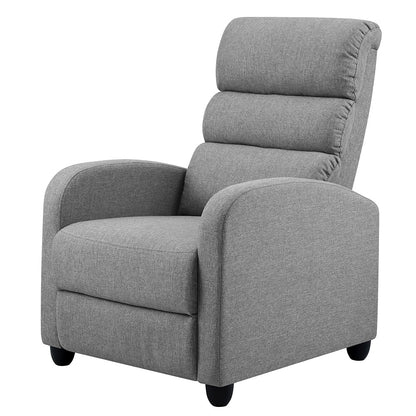 Artiss Recliner Armchair Grey Fabric Bolivia Furniture > Bar Stools & Chairs > Arm Chairs & Recliners