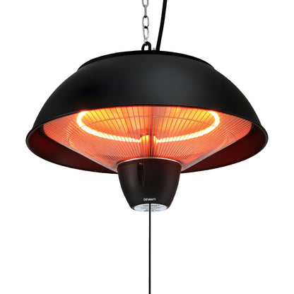 1500W Electric Patio Infrared Heater Hanging Heaters Ceiling Mounted Remote