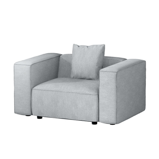 Artiss Modular Sofa Chaise Set 1-Seater Grey - Furniture > Bar Stools & Chairs > Arm Chairs & Recliners