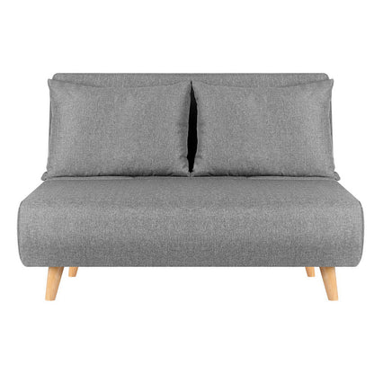 Artiss Sofa Bed 2 Seater Convertible Couch Recliner Lounge Chair Linen - Furniture > Sofas > Sofas & Sofa Beds