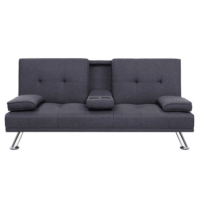 Artiss Sofa Bed 175CM Dark Grey Fabric - Furniture > Sofas > Sofas & Sofa Beds