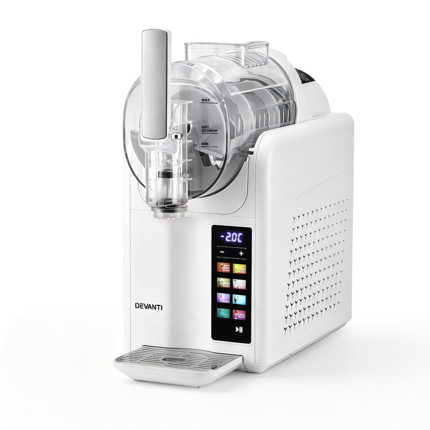 Devanti Slushie Machine 2L Frozen Drink Maker Ice Cream Cocktail Slush Maker White