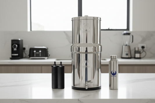 Water Purifier Dispenser with Gravity Filters