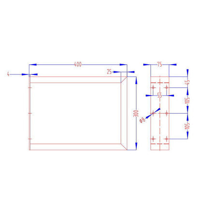 Artiss Metal Table Legs DIY Rectangular 40X30CM Set of 2 - Home & Garden > DIY > Table Tops & Bases