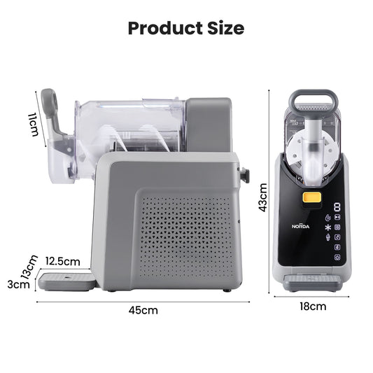 NORDA 2L Slushie Machine Frozen Drink Maker Slushy Ice Cream Maker No Ice Compressor Touchscreen for Home BBQ Party