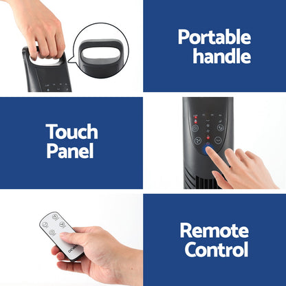 Devanti Tower Fan Oscillating 3 Speeds with Remote 91cm - Appliances > Fans > Ceiling Fans