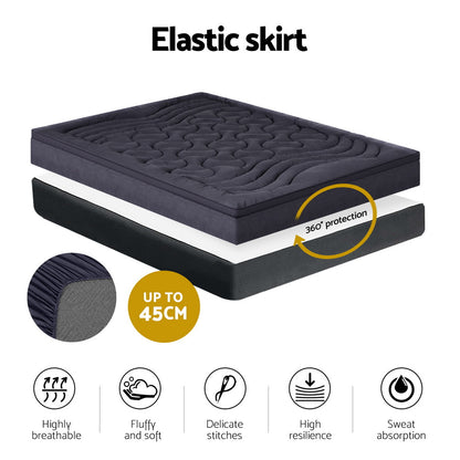 Giselle Bedding Mattress Topper Pillowtop 3 Zone Queen Furniture > Mattresses > Mattress Toppers