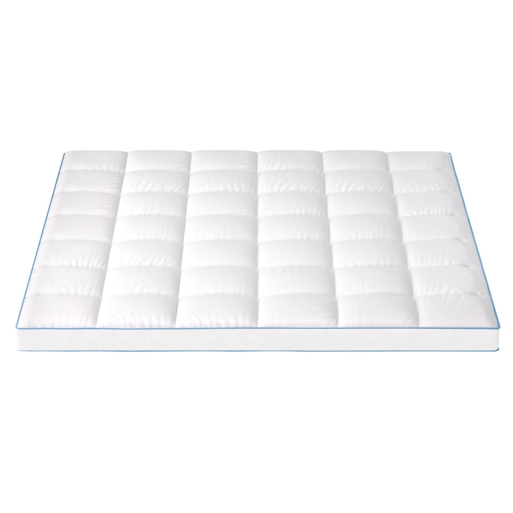 Giselle Bedding Mattress Topper Pillowtop Bamboo 10cm King - Furniture > Mattresses > Mattress Toppers
