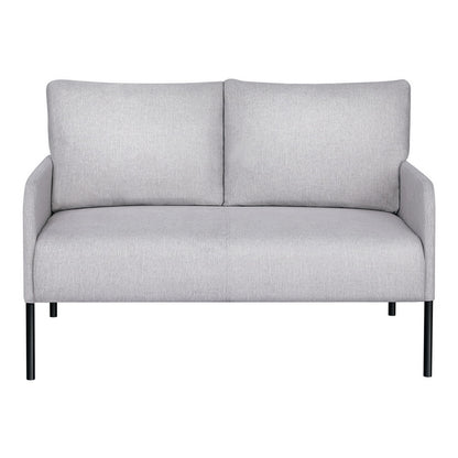 Artiss Armchair 2-Seater Sofa Pillow Linen Grey - Furniture > Bar Stools & Chairs > Arm Chairs & Recliners