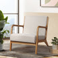 Armchair Fabric Beige Olive - Furniture > Bar Stools & Chairs > Arm Chairs & Recliners