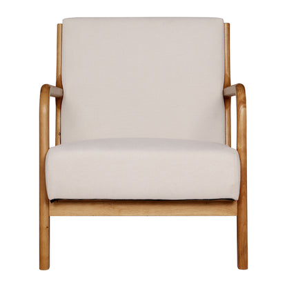 Artiss Armchair Fabric Beige Olive - Furniture > Bar Stools & Chairs > Arm Chairs & Recliners
