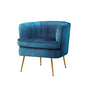 Artiss Armchair Velvet Blue Norvia - Furniture > Bar Stools & Chairs > Arm Chairs & Recliners