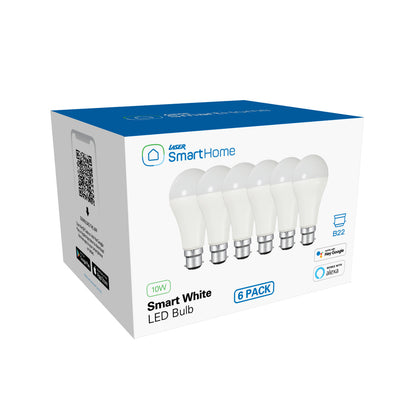 Laser Smart White LED Bulb B22 6 Pack – Wi Fi Control Home & Garden > Lighting > Lighting Accessories
