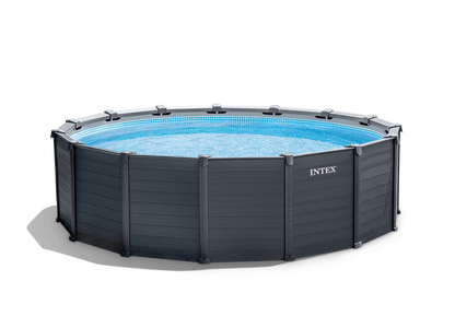 Intex Intex Graphite Grey Panel Pool 4.78 x 1.24M 26384 - Home & Garden > Pool & Accessories > Swimming Pools
