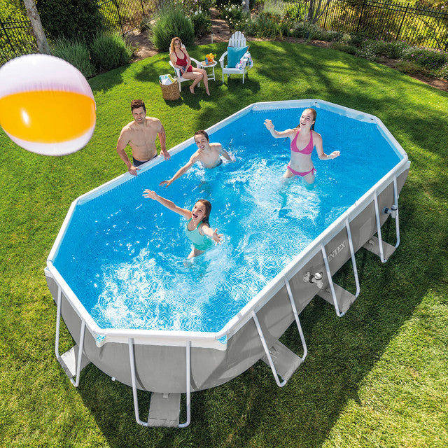Intex PRISM Frame 16’ Above Ground Pool 503cm x 274cm x 122cm 26796 - Home & Garden > Pool & Accessories > Swimming