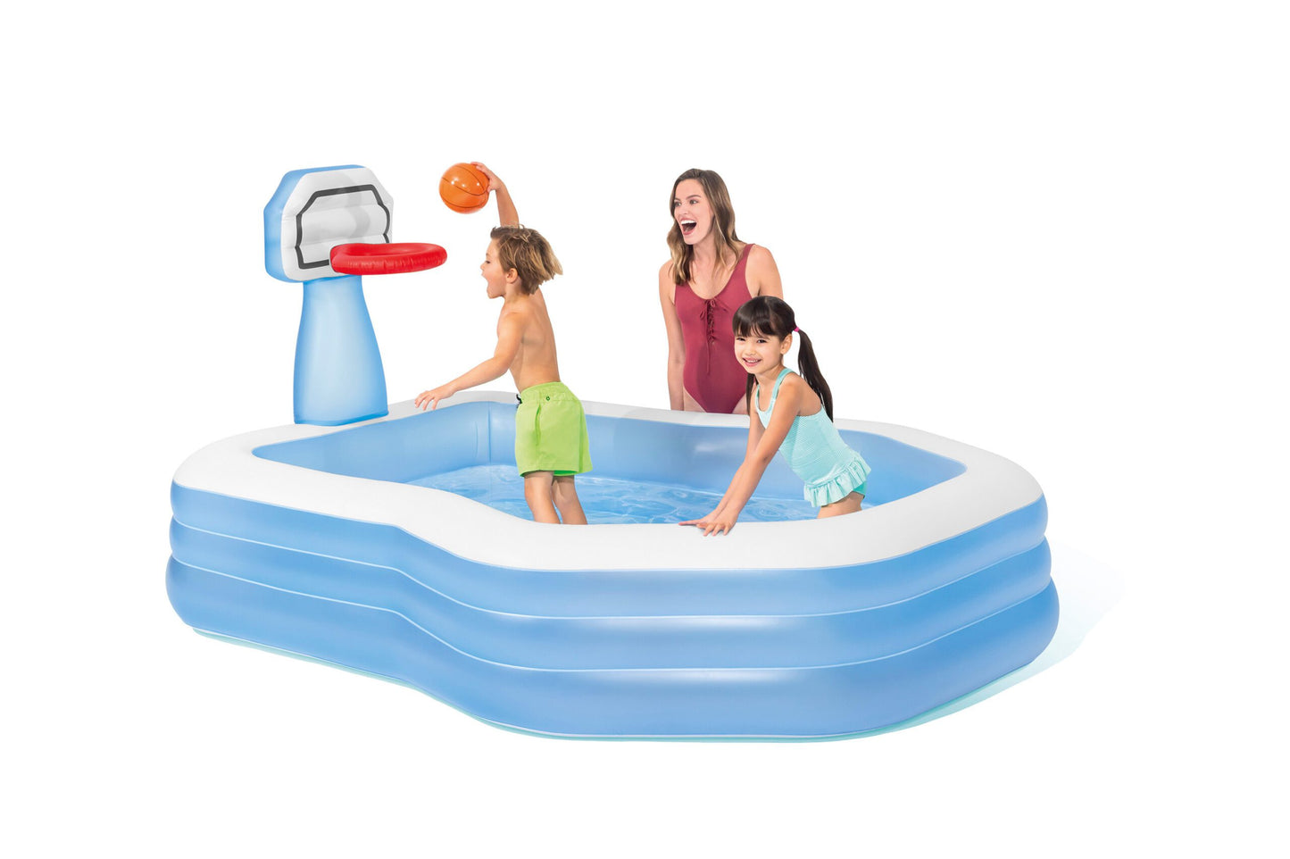 Intex Swim Center Shootin' Hoops Inflatable Pool 2.57m x 1.88m 57183