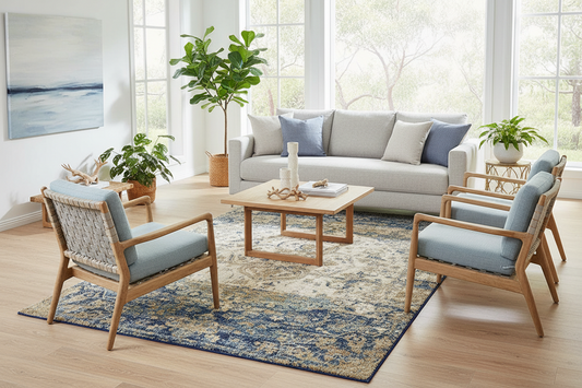 Anastasia 252 Blue Rug by Rug Culture - 290X200CM