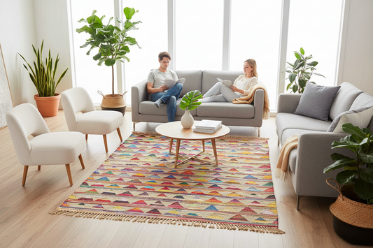 Atrium Bunting Multi by Rug Culture - 270x180cm - Rectangle