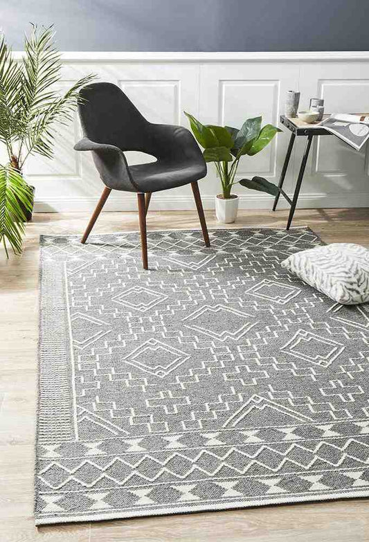 Hudson 802 Grey by Rug Culture - 280X190CM - RECTANGLE - Home & Garden > Rugs > Floor Rugs