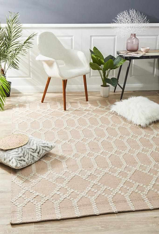 Hudson 805 Nude by Rug Culture - 320X230CM RECTANGLE - Home & Garden > Rugs > Floor Rugs