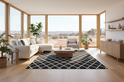 Huxley Black Rug by Rug Culture-280X190CM - RECTANGLE