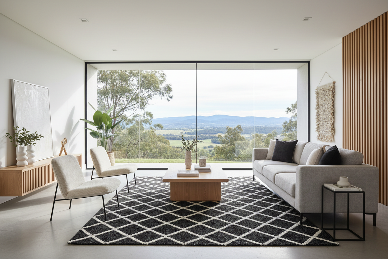 Huxley Black Rug by Rug Culture-280X190CM - RECTANGLE