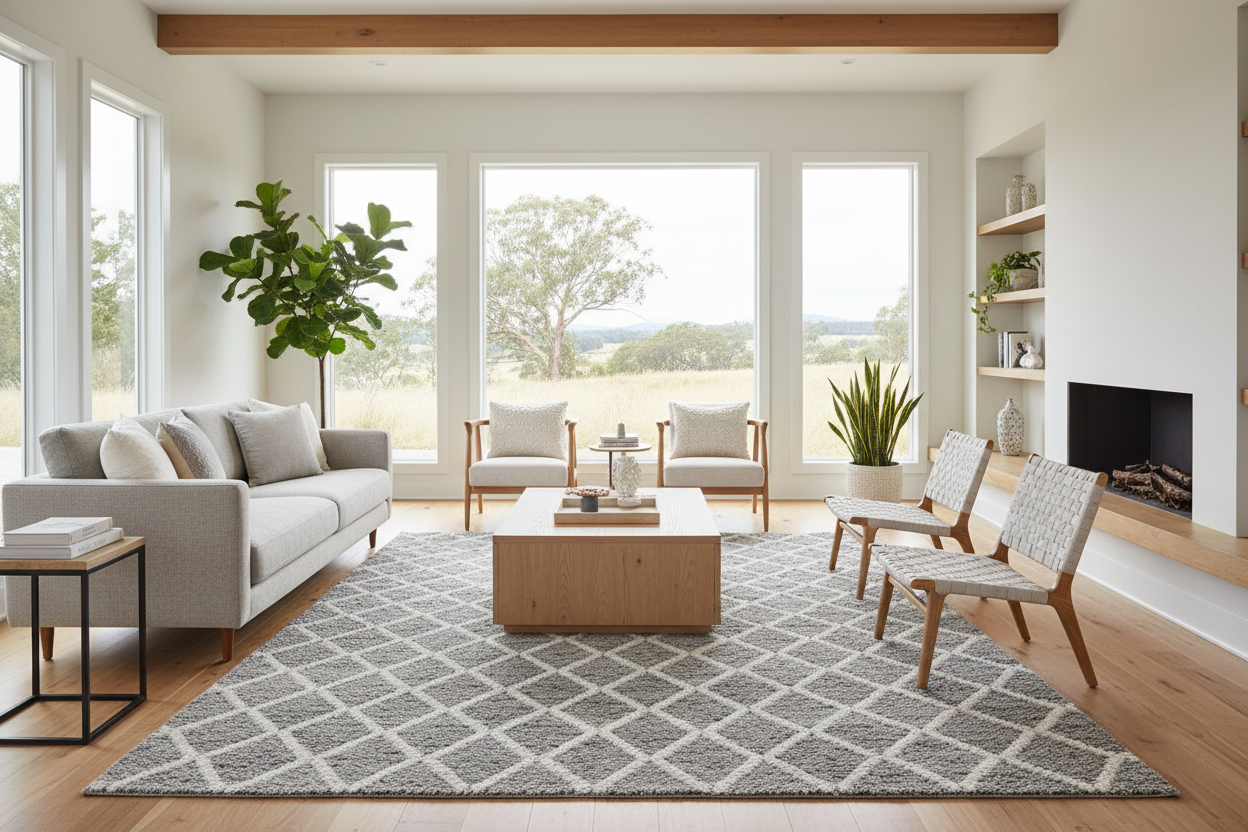 Huxley Grey Rug by Rug Culture-280X190CM - RECTANGLE