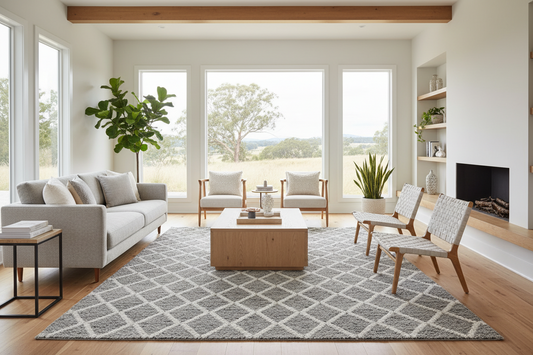 Huxley Grey Rug by Rug Culture-280X190CM - RECTANGLE