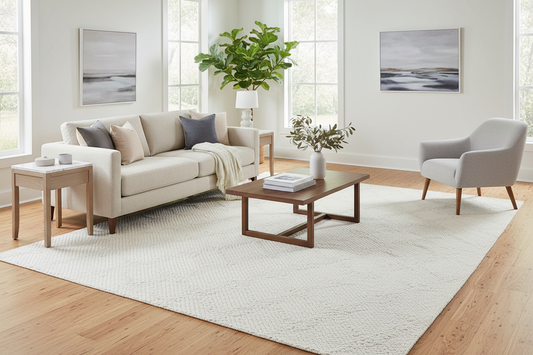 Huxley White Rug by Rug Culture-280X190CM - RECTANGLE