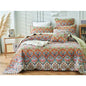 Royal Manor 100% Cotton Quilted 3 pcs Bedspread Coverlet Set Super King