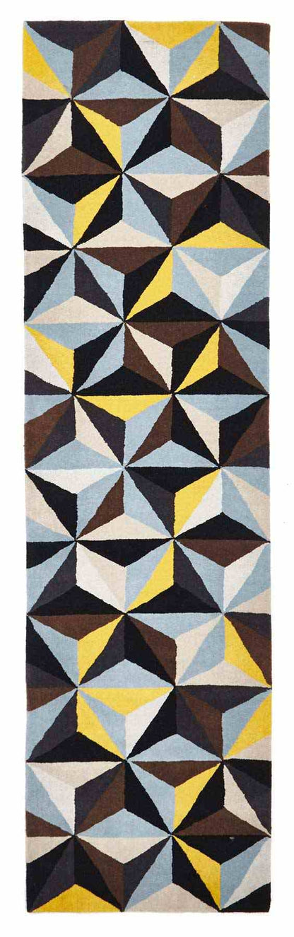 Matrix 900 Blue Runner By Rug Culture - 400X80CM - RUNNER - Home & Garden > Rugs > Floor Rugs