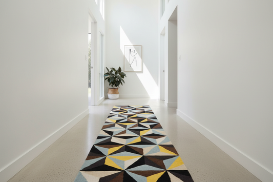 Matrix 900 Blue Runner By Rug Culture - 400X80CM - RUNNER