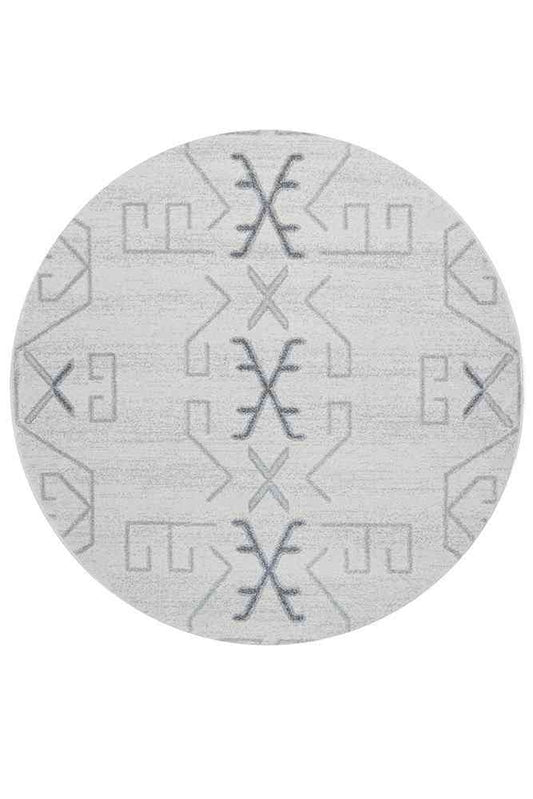 Paradise Round Cala Grey by Rug Culture - 200X200CM - ROUND - Home & Garden > Rugs > Round Rugs