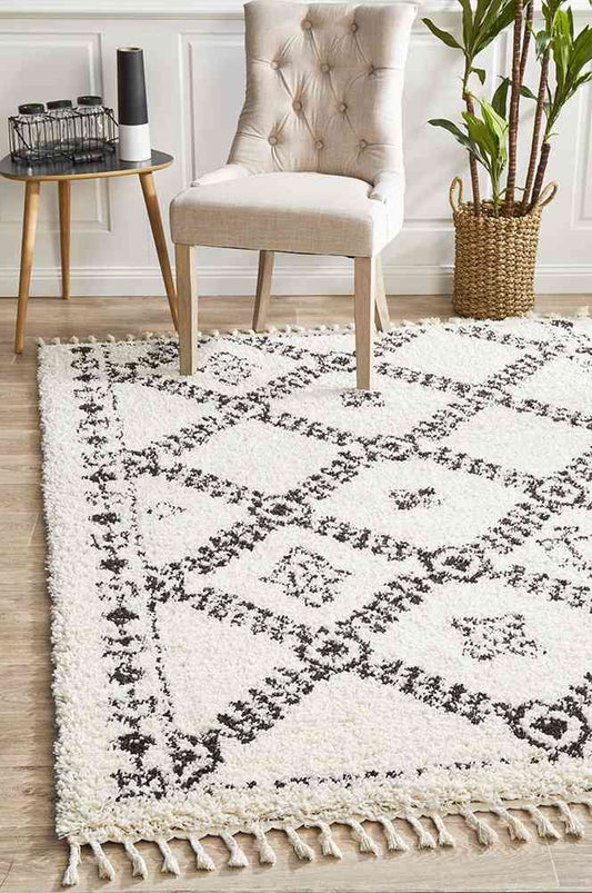 Saffron 33 White by Rug Culture - 400X300CM - RECTANGLE - Home & Garden > Rugs > Floor Rugs