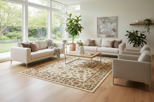 Sydney 1 Ivory Ivory Rug by Rug Culture - 330X240CM - RECTANGLE