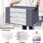 Foldable Storage Bins Extra Large Storage Bins 90L Storage Container Storage - Gray - Size 01