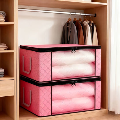 Foldable Storage Bins Extra Large Storage Bins 90L Storage Container Storage - Gray - Size 01
