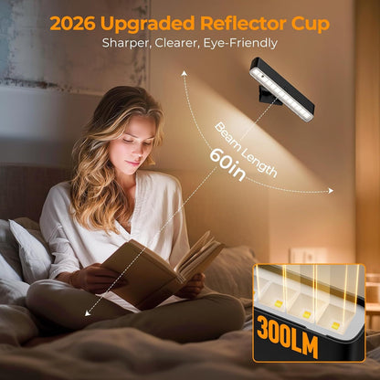 Battery Operated Wall Sconce Set of 2 Wireless Wall Lamp with Remote Control & Touch Control Rechargeable LED Wall Lights 3 Color Temperatures 360° Rotatable for Bedroom Living Room Black