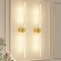 Gold Battery Operated Wall Sconce Set of 2, Rechargeable Wireless Wall Lights with Remote and Touch, 360° Rotatable Sconces Wall Decor for Bedroom Living Room (31.49 Inch, 2-Pack)