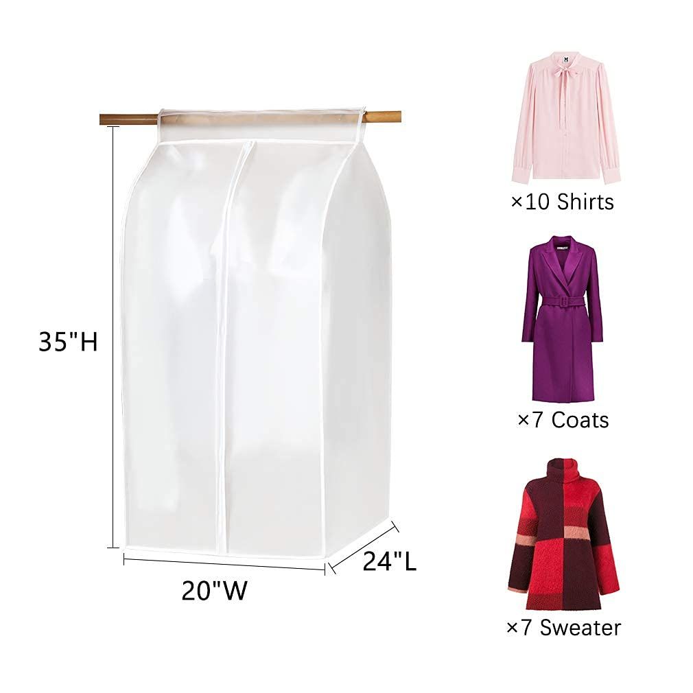 Garment Bags-proof Dust Cover Coat Hanging Clothes Storage Bag Premium Thickened Clothing Organizer Moisture-proof Dust