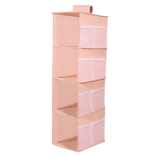 Hanging Closet Organizer and Storage 4-Shelf Shelves Wardrobe Clothes Organization Closets Shelf Multi-layer （3pcs）